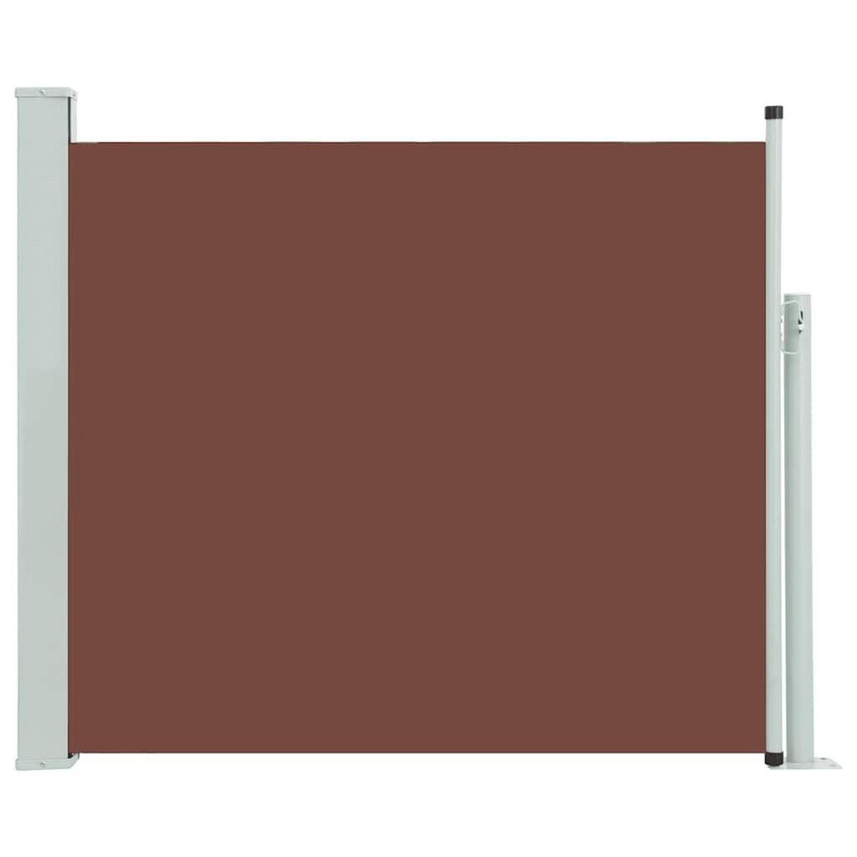 VIDAXL Auvent lateral retractable de patio 100x300 cm Marron
