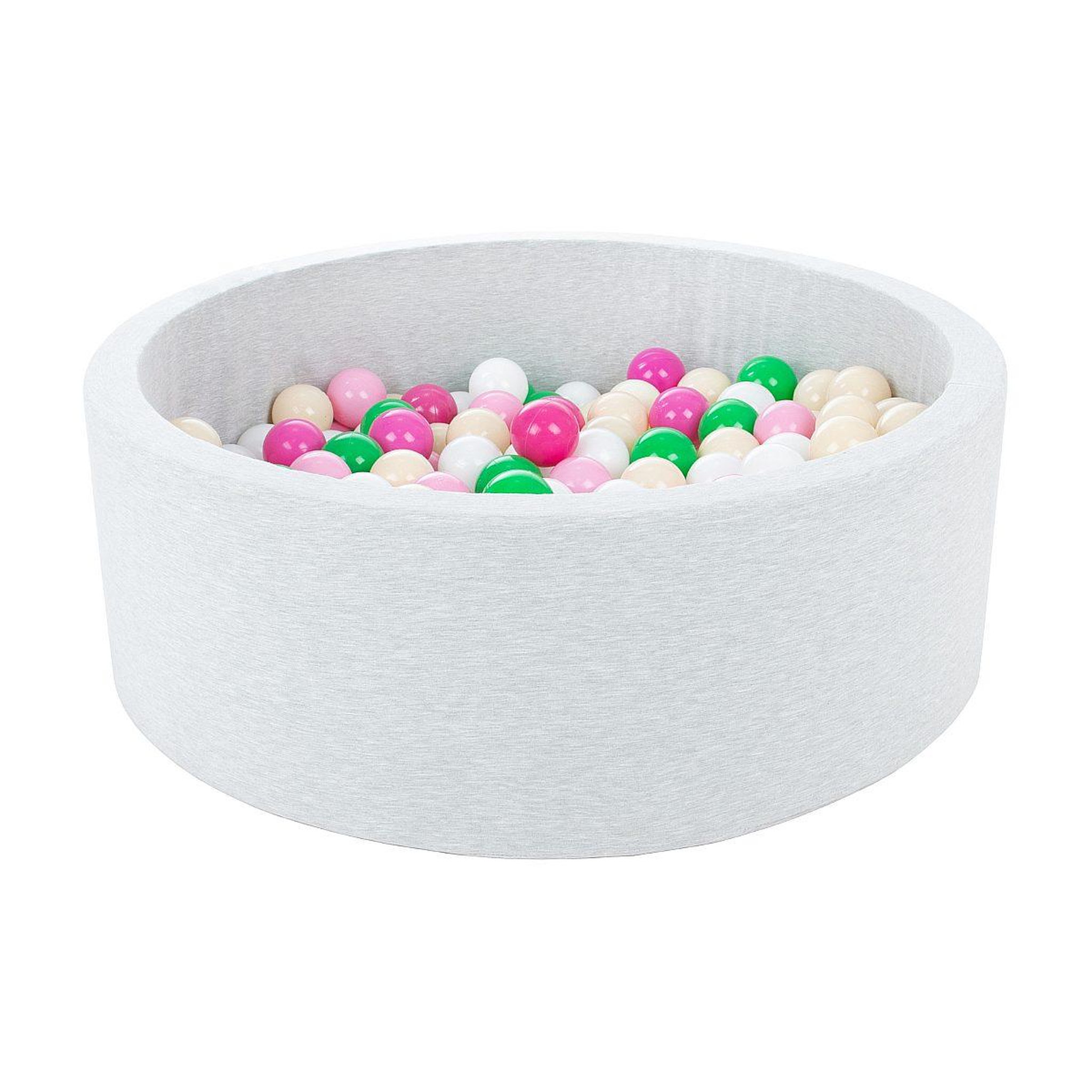 VELINDA Piscine à balles + 200 balles blanc vert rose rose cappuccino