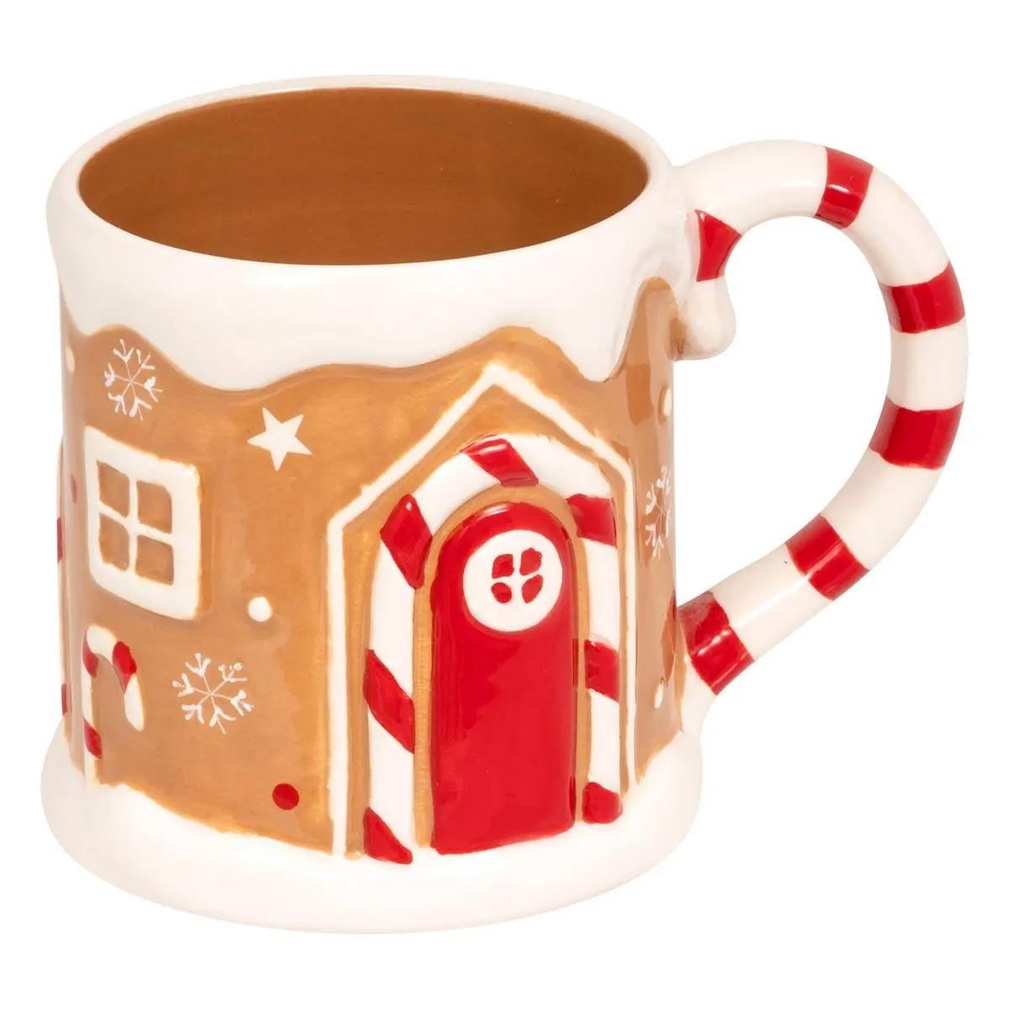 ATMOSPHERA Mug de noël  maison pain d'épice  50cl marron
