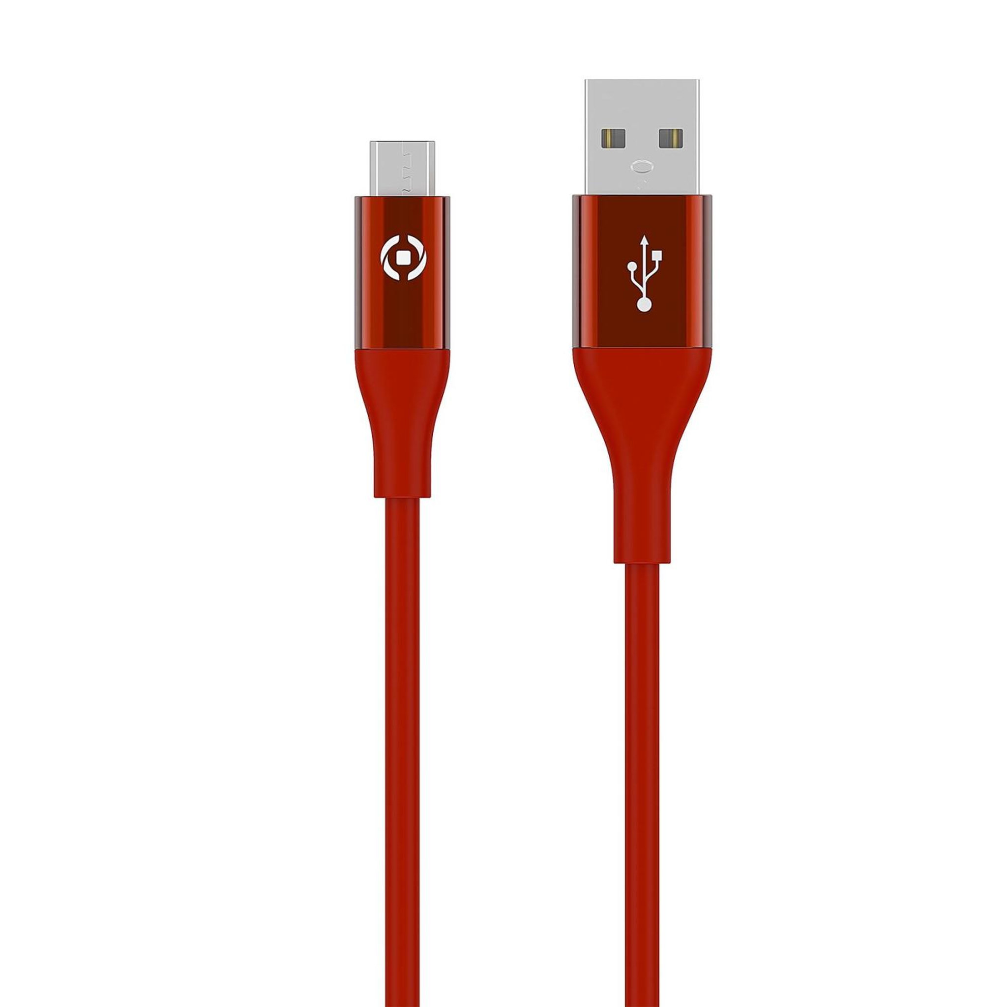 Voir la diapositive 3 : CELLY Celly USBMICROCOL3MRD câble USB 3 m USB A Micro-USB B Rouge