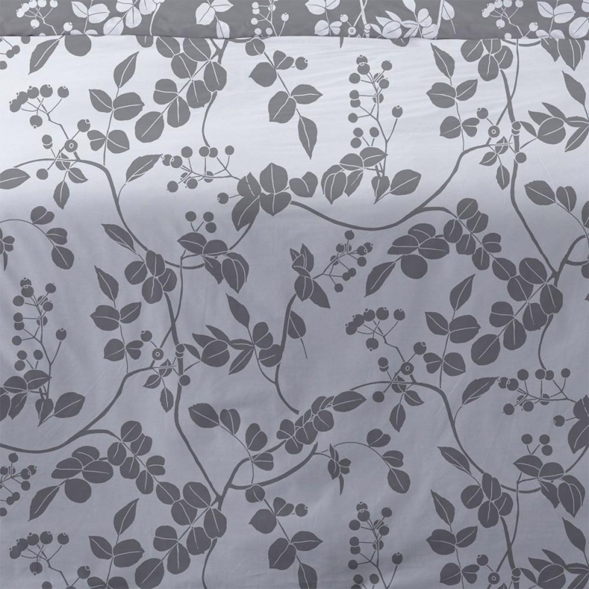 Dourev Housse de couette 240x220 Yuka gris + 2 taies