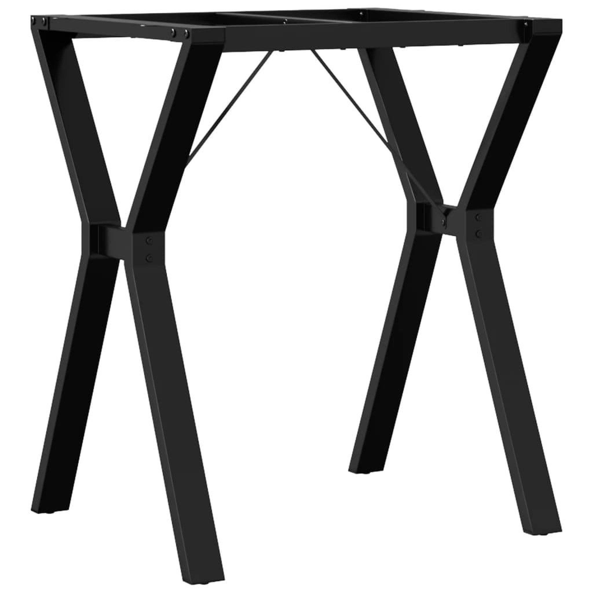 Voir la diapositive 2 : VIDAXL Pieds de table a manger cadre en Y 60x50x73 cm acier