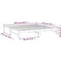 Voir la diapositive 6 : VIDAXL Lit coulissant sans matelas 2x(90x200) cm Bois de pin massif