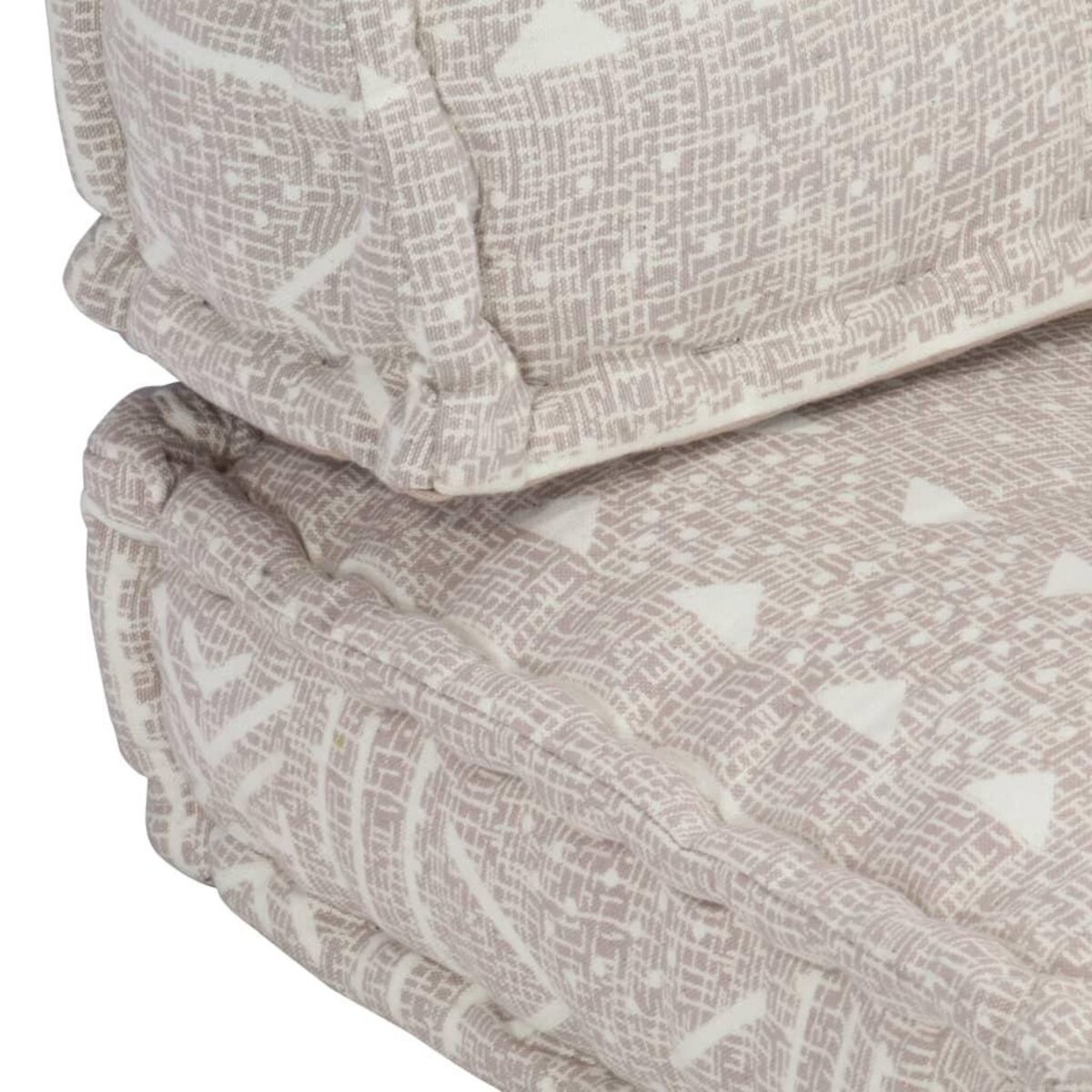 VIDAXL Coussin de canape palette Marron clair Tissu Patchwork