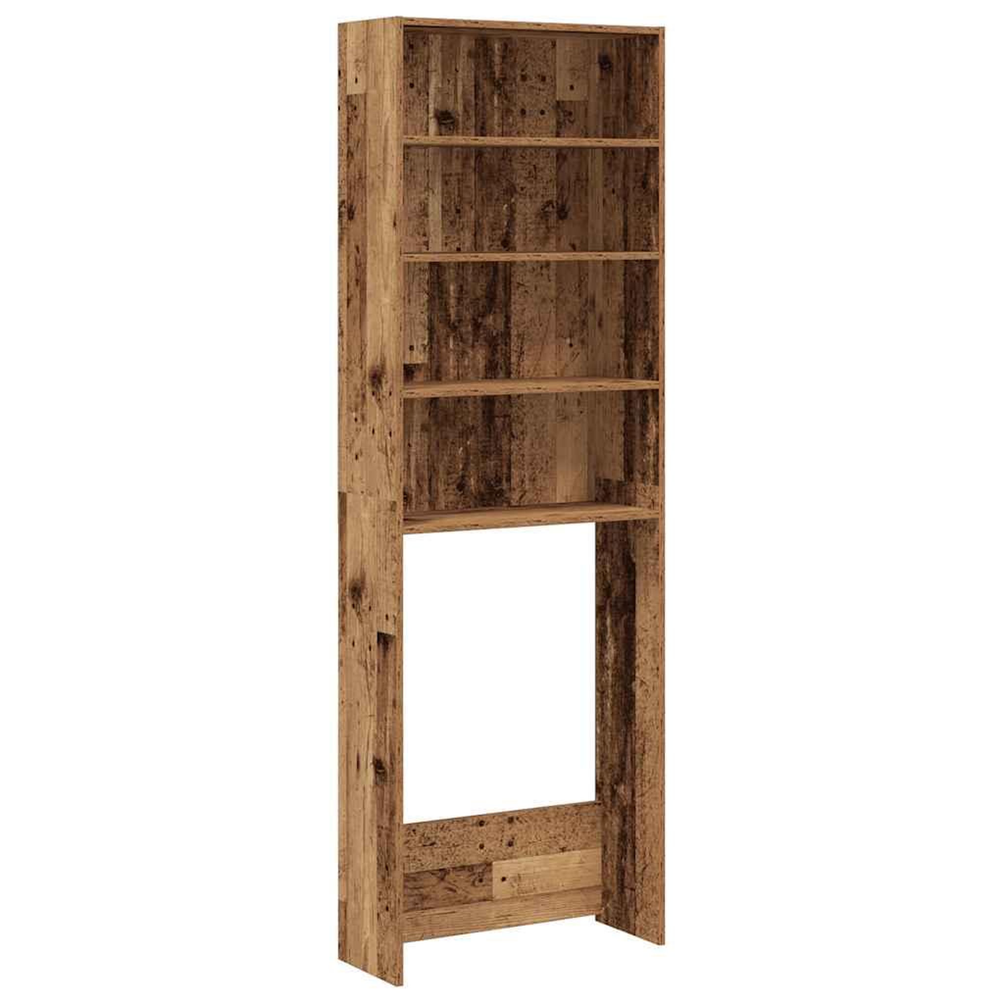 Voir la diapositive 2 : VIDAXL Meuble pour machine a laver vieux bois 64x24x190 cm
