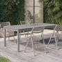Voir la diapositive 1 : VIDAXL Table de jardin Gris 200x100x75 cm Bois d'acacia solide