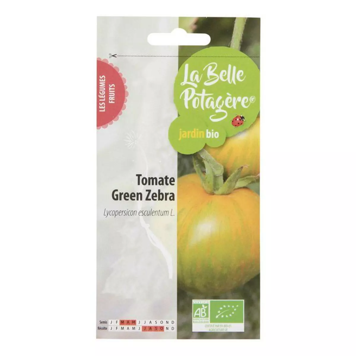  Graines à semer - Tomate Green zebra - 0,15 g