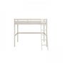 Voir la diapositive 3 : MARKET24 Lit mezzanine enfant - 90 x 190 cm - Pin massif blanchi - Sommier inclus - ERIKA