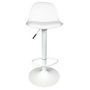 Voir la diapositive 2 : Paris Prix Lot de 2 Tabourets de Bar  Isak  104cm Blanc