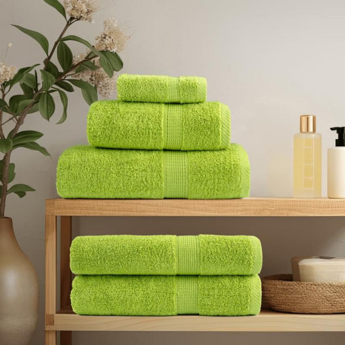 VIDAXL Serviettes de sauna de qualité supérieure SOLUND 4 pcs 600 g m²