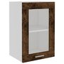 Voir la diapositive 2 : VIDAXL Armoire en verre suspendue Chene fume 40x31x60 cm