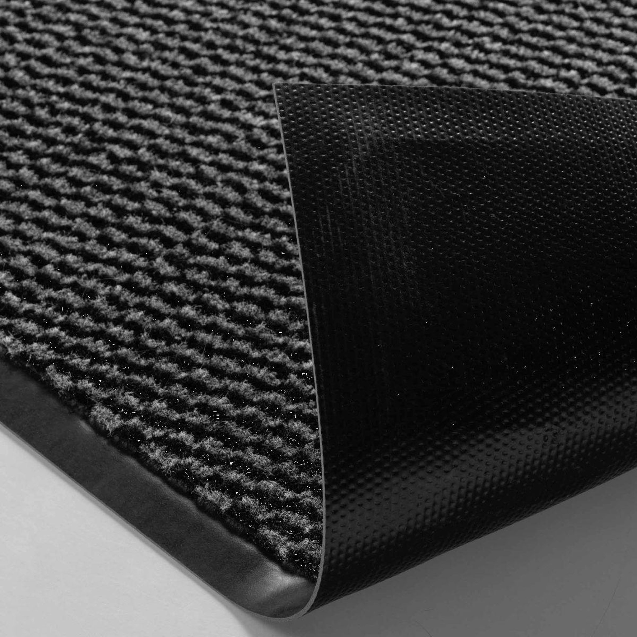 Voir la diapositive 2 : Douceur d'Intérieur Tapis d'Entrée Anti-Poussière  Julius  50x80cm Noir & Gris