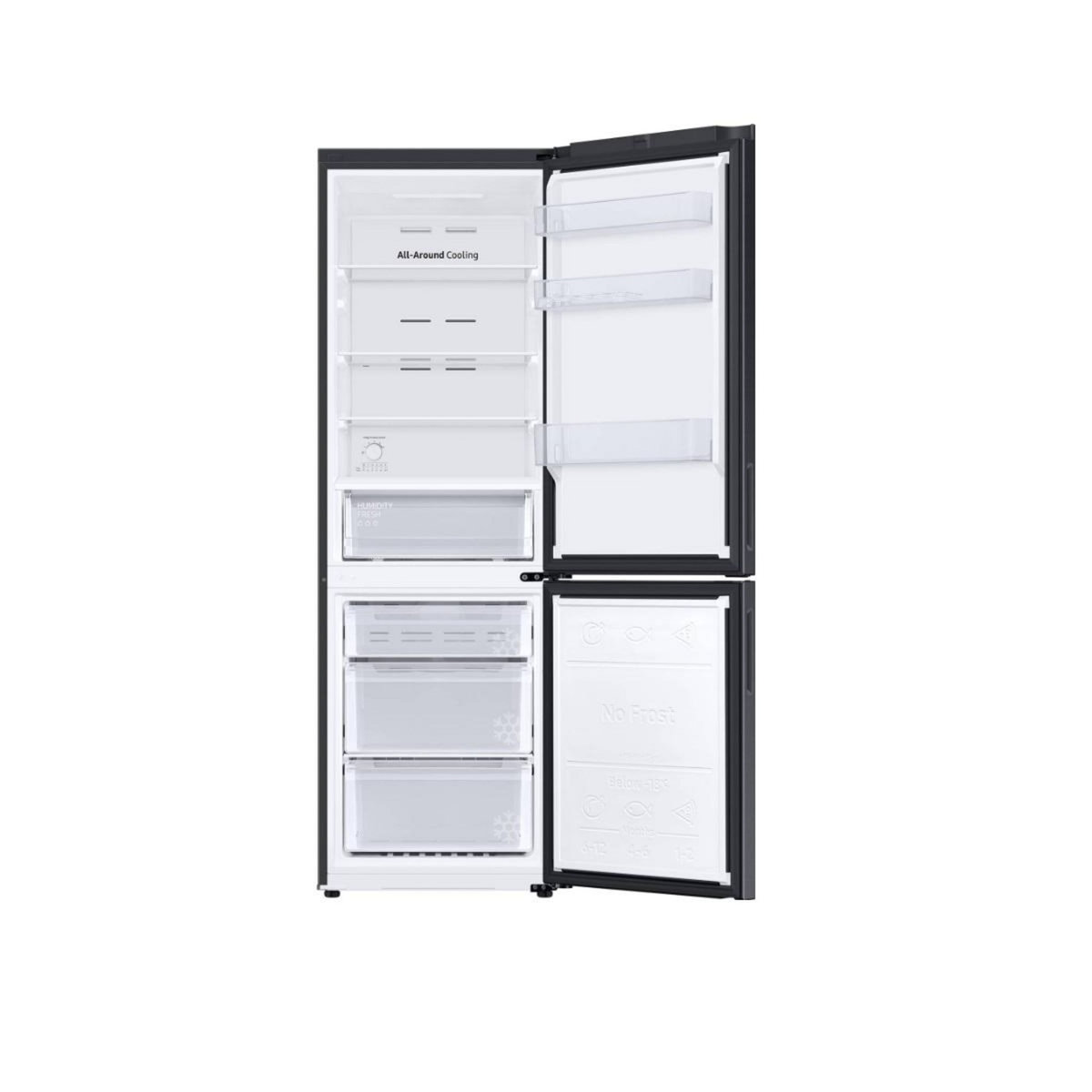 Samsung Réfrigerateur combiné 60cm 334l noir - RB33B610EBN