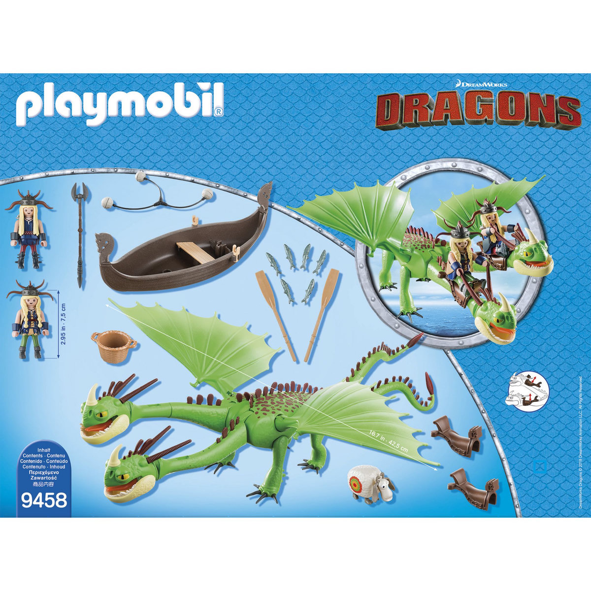 PLAYMOBIL 9458 - Dragons - Kognedur et Kranedur Pète Prout 