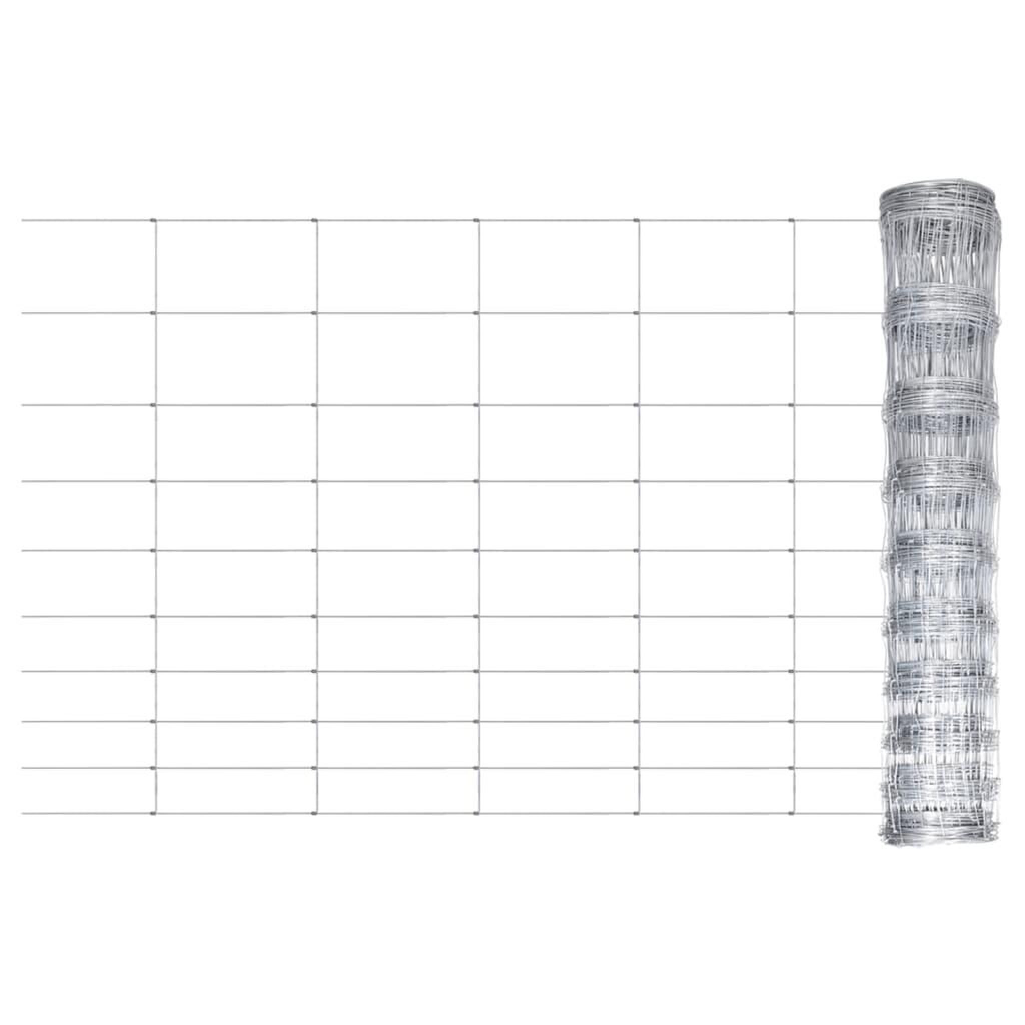Voir la diapositive 1 : VIDAXL Cloture de jardin Acier galvanise 50x1 m Argente