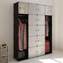 Voir la diapositive 1 : VIDAXL Armoire modulaire 14 compartiments Noir et blanc 37x146x180,5cm