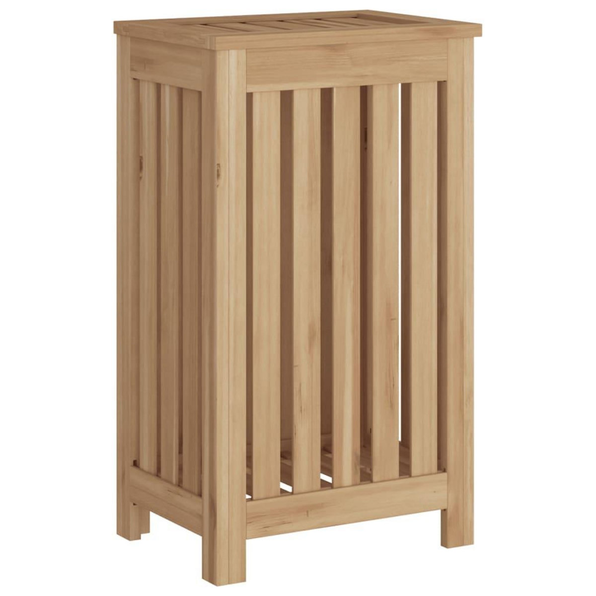 VIDAXL Bac a linge 35x25x60 cm bois de teck massif
