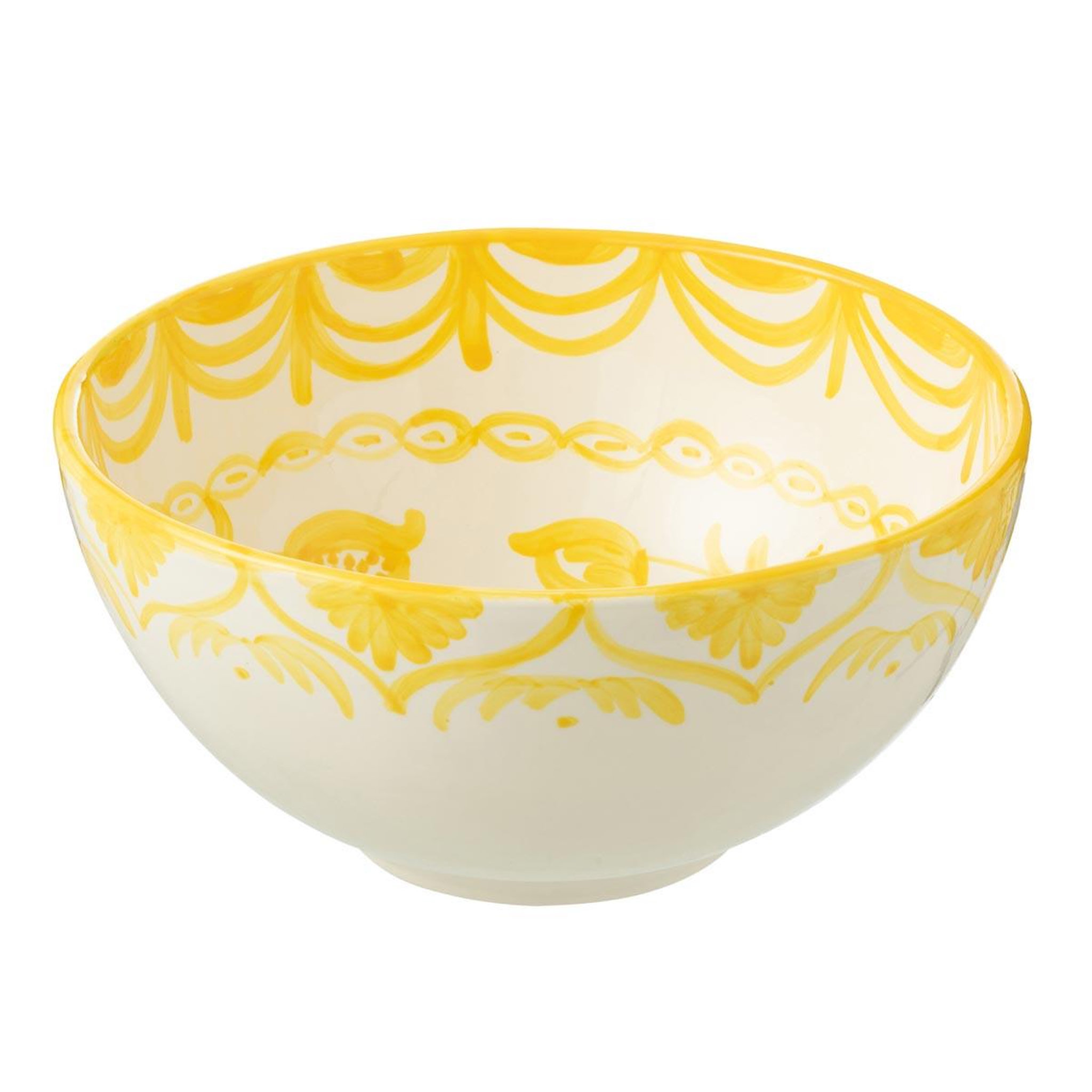 J-LINE Saladier en céramique  granada  28cm jaune