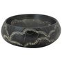 Voir la diapositive 5 : VIDAXL Vasque a poser noir ovale 59x40x15 cm ceramique