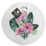 Voir la diapositive 4 : Paris Prix Set de Table Imprimé  Flamant  35cm Blanc