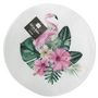 Voir la diapositive 4 : Paris Prix Set de Table Imprimé  Flamant  35cm Blanc