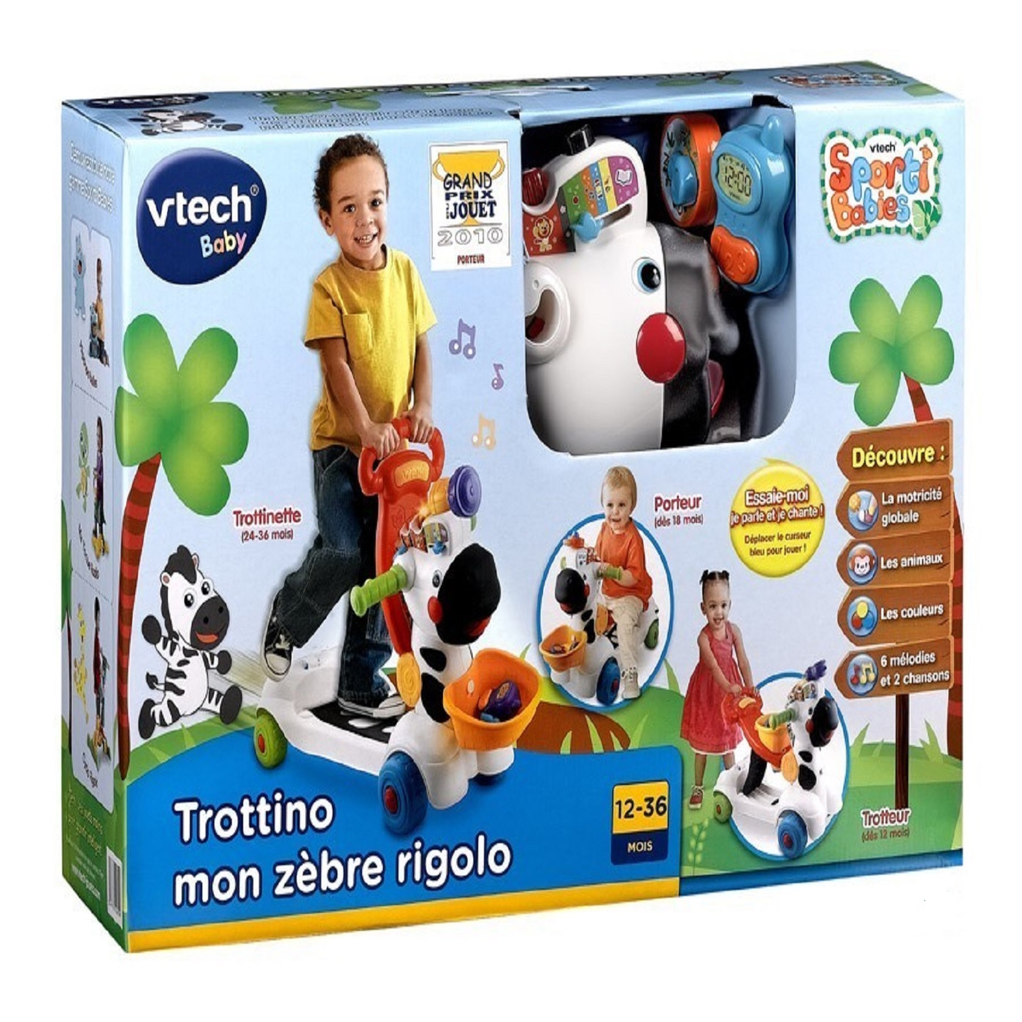 Voir la diapositive 5 : VTECH Trottino mon zèbre rigolo