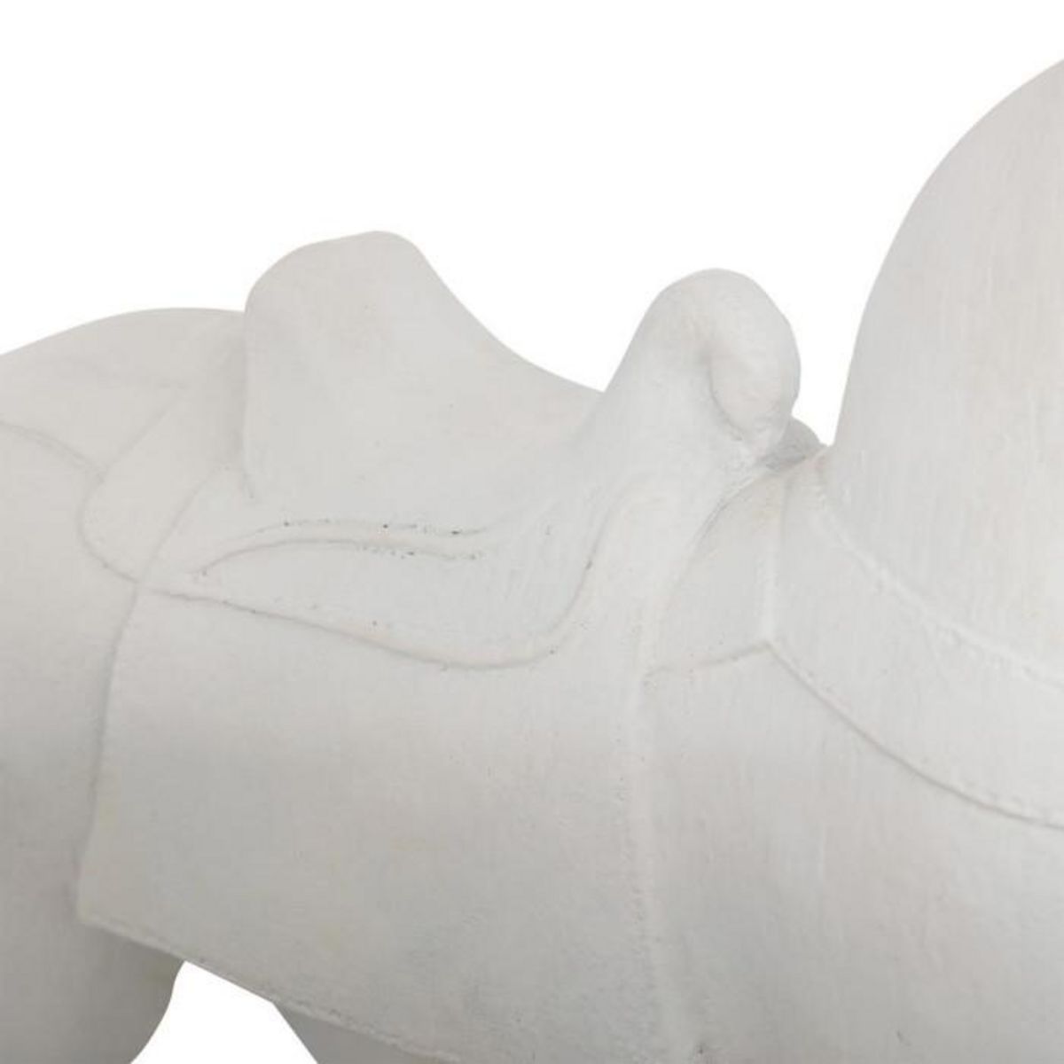 ATMOSPHERA Statuette Déco Cheval  Little Cottage  35cm Blanc