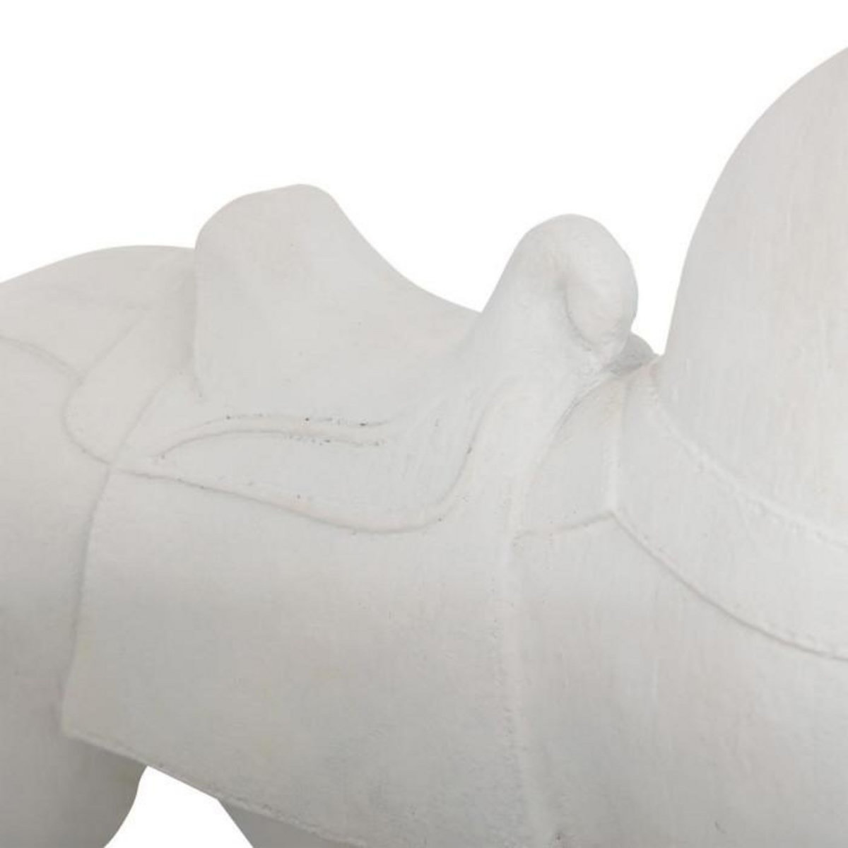 ATMOSPHERA Statuette Déco Cheval  Little Cottage  35cm Blanc