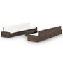 Voir la diapositive 1 : VIDAXL Salon de jardin 9 pcs avec coussins Marron Resine tressee