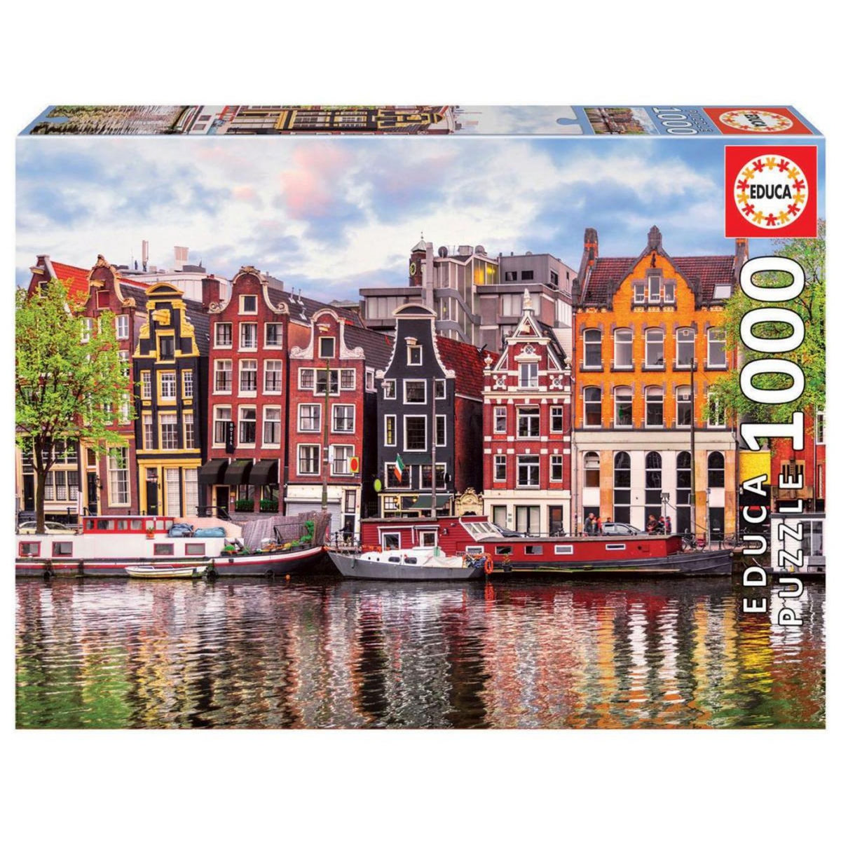 EDUCA Puzzle 1000 pcs - Maisons dansantes Amsterdam
