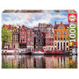 Voir la diapositive 1 : EDUCA Puzzle 1000 pcs - Maisons dansantes Amsterdam