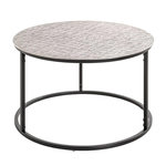 Paris Prix Table Basse Design  Galia  59cm Argent & Noir