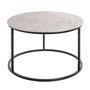 Voir la diapositive 1 : Paris Prix Table Basse Design  Galia  59cm Argent & Noir