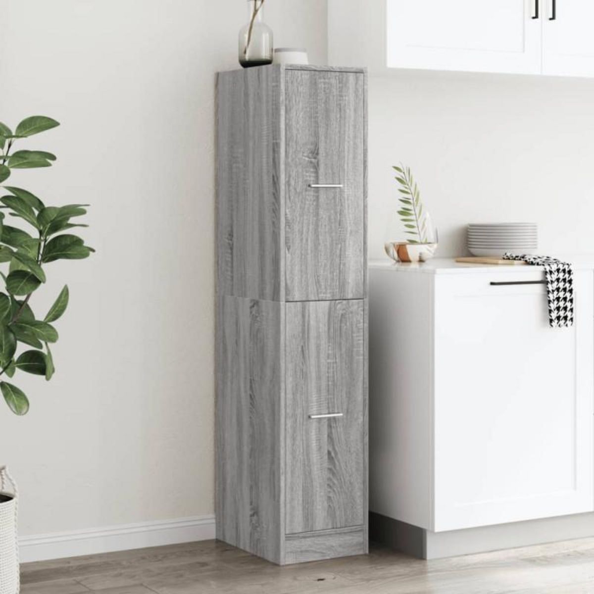 VIDAXL Armoire apothicaire sonoma gris 30x41x144,5cm bois d ingénierie