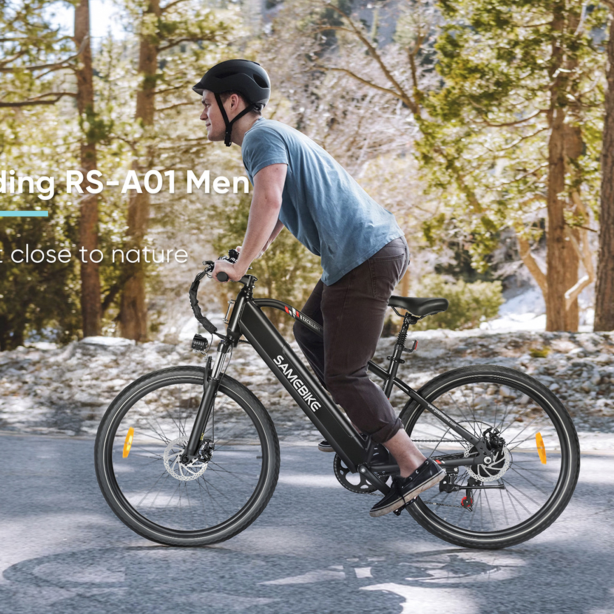 Voir la diapositive 5 : SAMEBIKE Vélo de banlieue électrique SAMEBIKE RS-A01 MEN