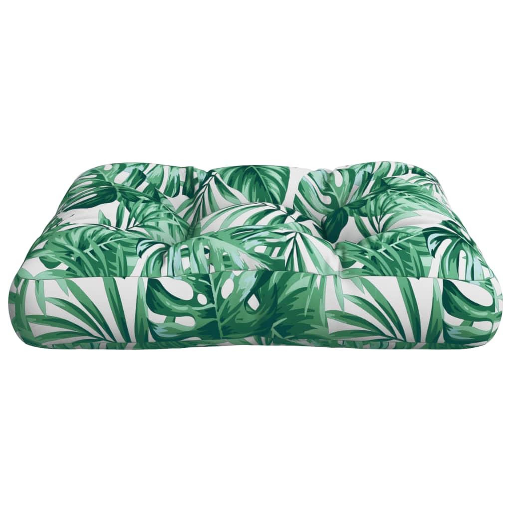 Voir la diapositive 5 : VIDAXL Coussin de palette motif de feuilles 60x60x12 cm tissu