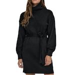 JACQUELINE DE YONG Robe Col Roulé  Femme JDY Roll Neck. Coloris disponibles : Noir