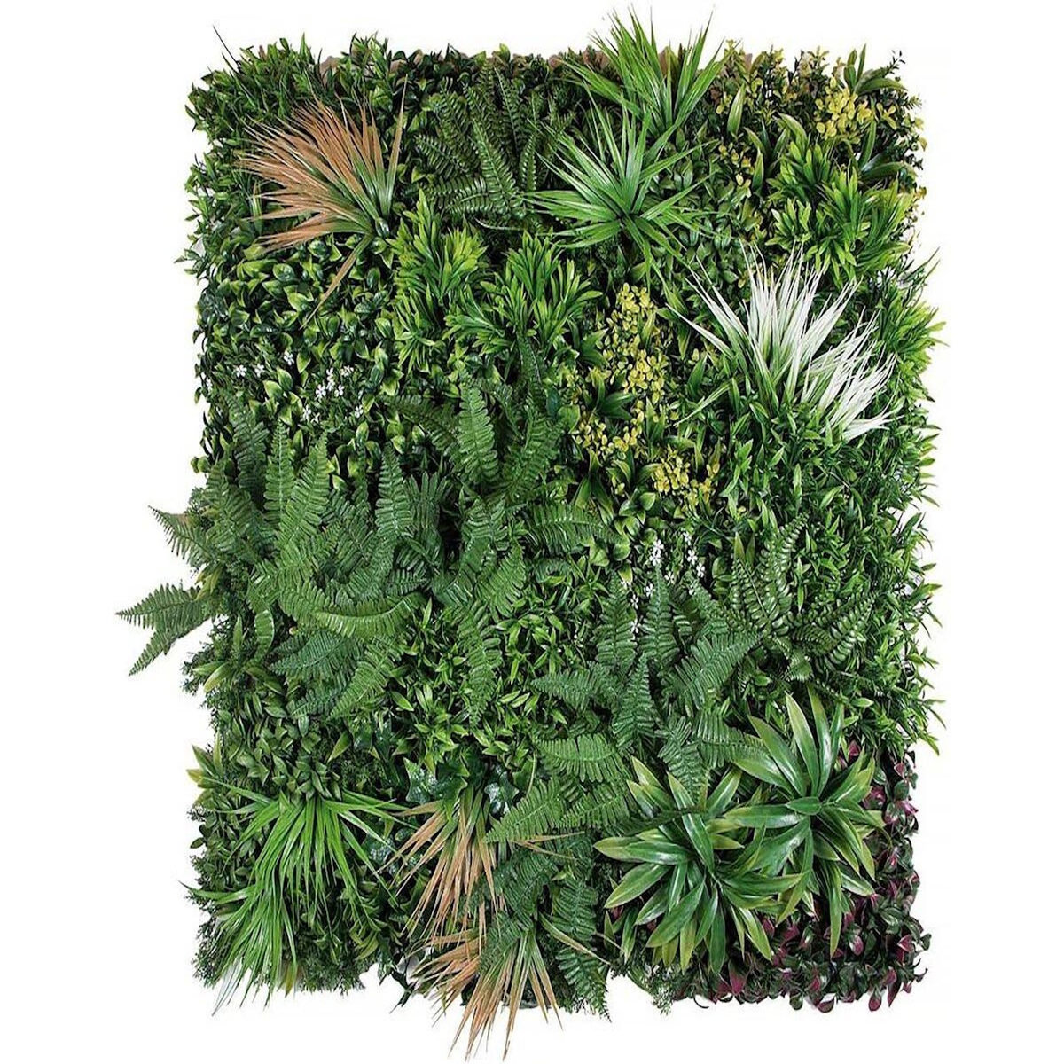 Habitat et Jardin Panneau végétal -   Vertical Sauvage    - Lot de 4 - 1.00 x 1.00 m - Vert