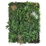Habitat et Jardin Panneau végétal -   Vertical Sauvage    - Lot de 4 - 1.00 x 1.00 m - Vert