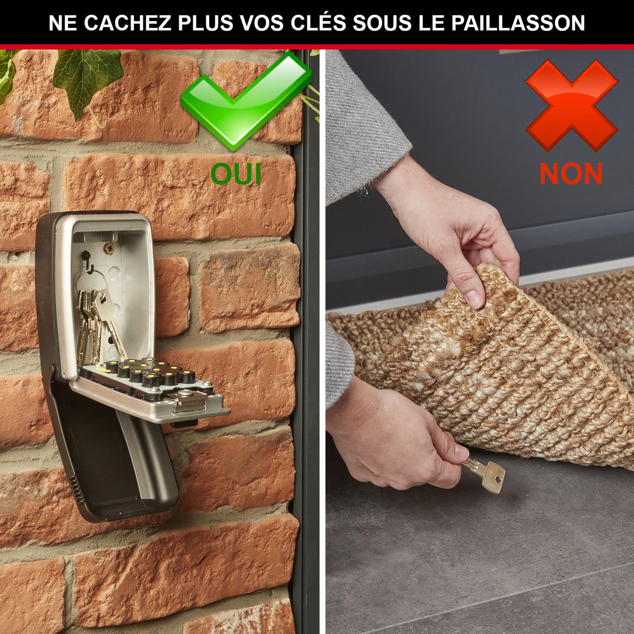 Voir la diapositive 2 : Master lock Boite à clés sécurisée [murale] [boutons poussoirs] - 5423eurd - select access