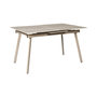 Voir la diapositive 1 : The Home Deco Factory Table à manger extensible en céramique effet travertin pour 6 à 8 personnes PIETRA - Beige