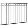 Voir la diapositive 2 : VIDAXL Panneau de cloture Acier 1,7x1 m Noir