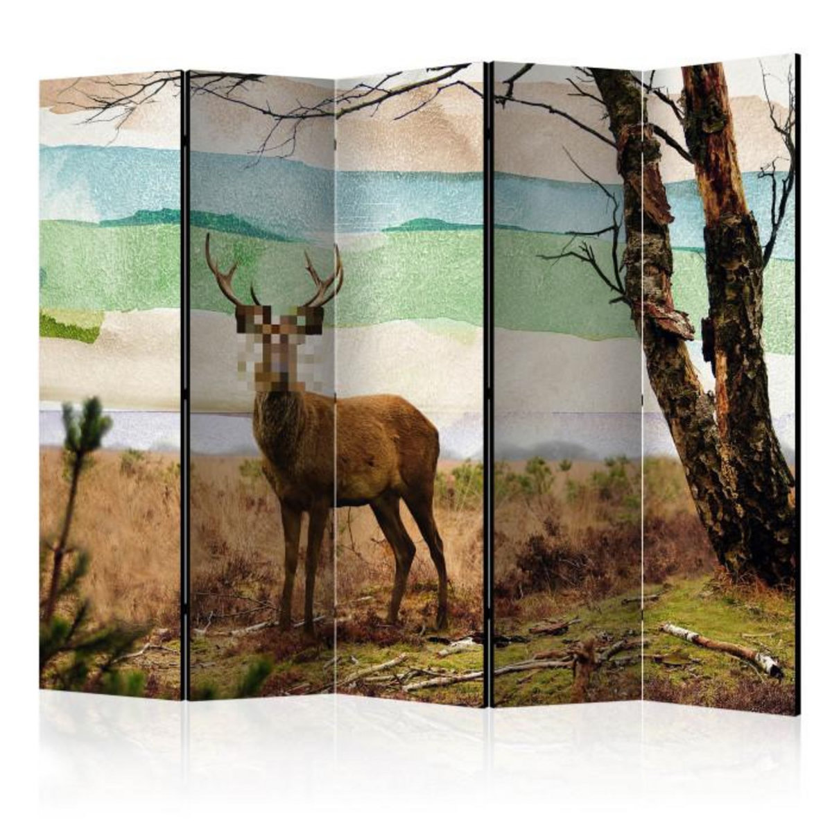 Paris Prix Paravent 5 Volets  Forest Fugitive  172x225cm