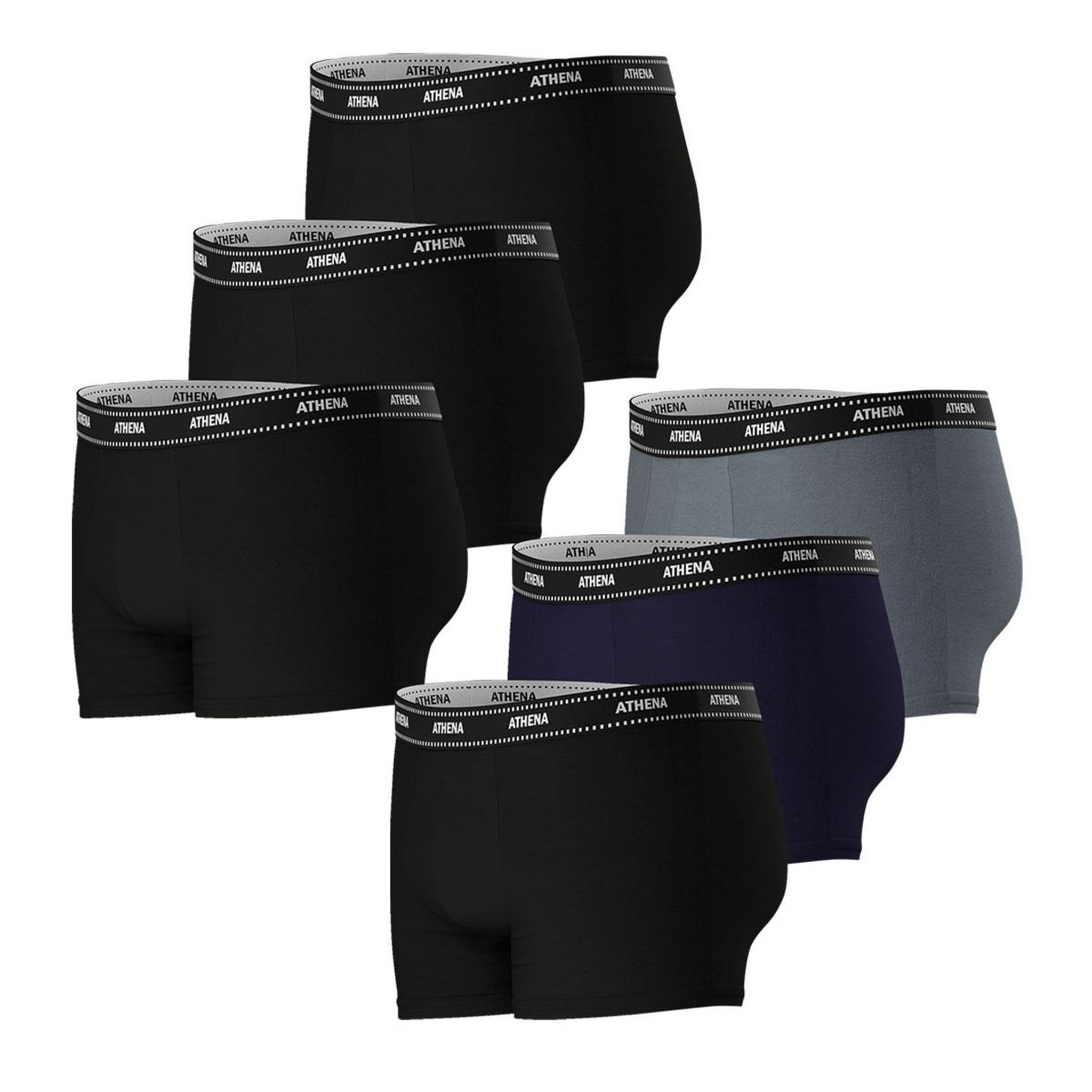 Voir la diapositive 2 : Athena Lot de 6 boxers homme My petits prix