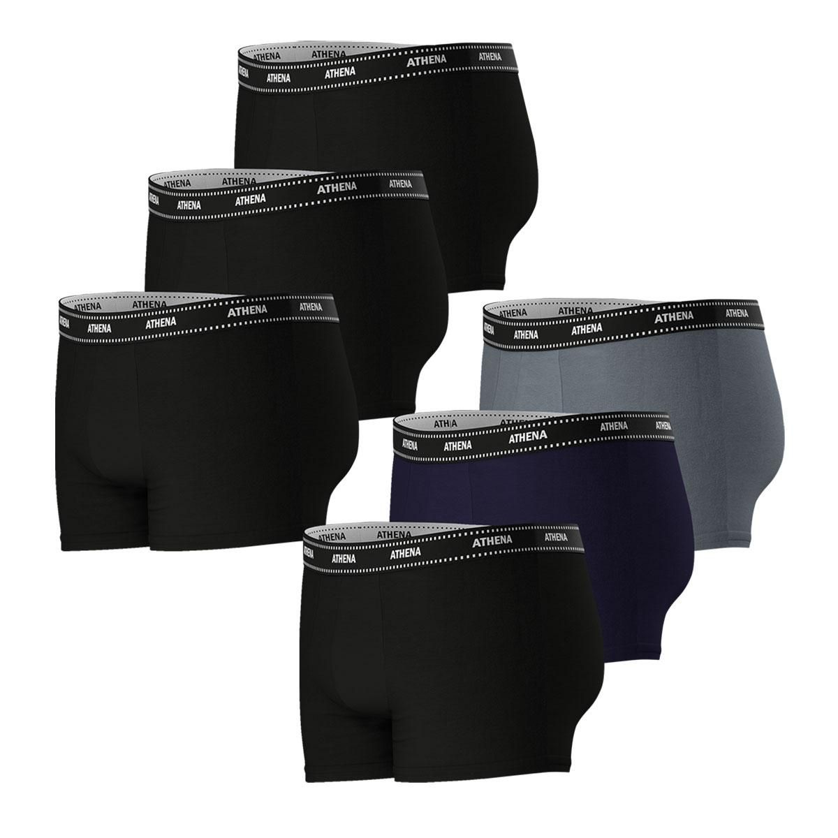 Athena Lot de 6 boxers homme My petits prix