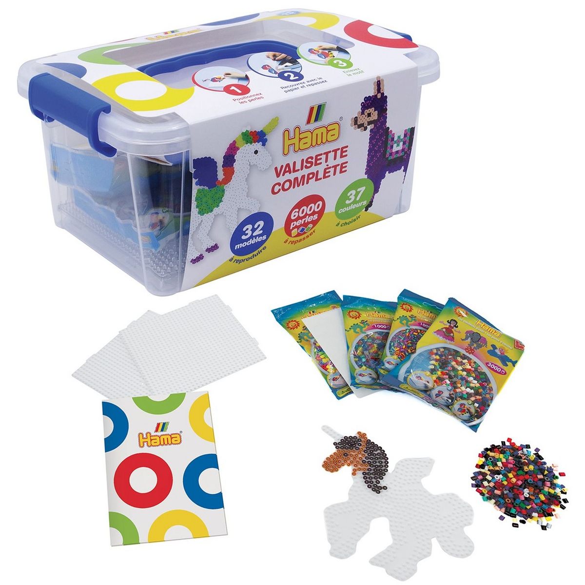 JBM Valisette de 6000 perles à repasser + 32 modèles