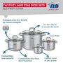 Voir la diapositive 3 : ELO Ensemble de 1 Poêle de cuisson 24 cm et 4 faitouts 12, 16, 20 et 26 cm Elo Profi Citrin