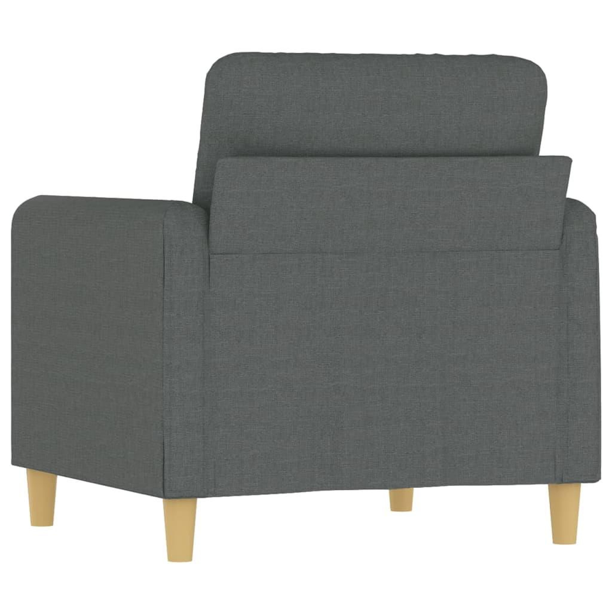 Voir la diapositive 5 : VIDAXL Fauteuil Gris fonce 60 cm Tissu