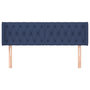 Voir la diapositive 3 : VIDAXL Tete de lit avec oreilles Bleu 163x16x78/88 cm Tissu