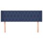 Voir la diapositive 3 : VIDAXL Tete de lit avec oreilles Bleu 163x16x78/88 cm Tissu